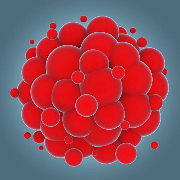 istock Abstract cluster of colorful spheres 641069988