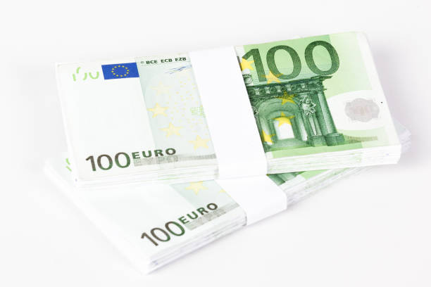 istock Stacks of 100 Euro Banknotes 641070174