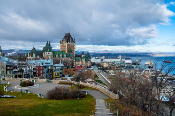 istock Quebec City skyline with Chateau Frontenac - Quebec City, Canada 641073974