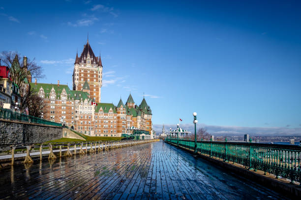 istock Frontenac Castle and Dufferin Terrace - Quebec City, Quebec, Canada 641074100