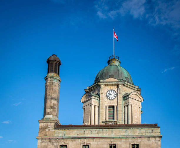 istock Clock tower of old post office - Quebec City, Canada 641074382