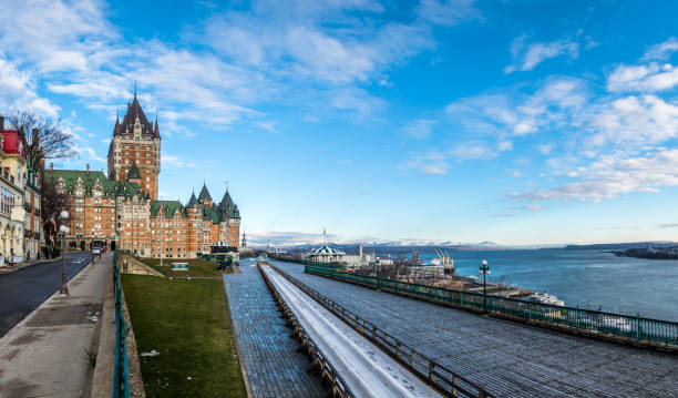 istock Frontenac Castle and Dufferin Terrace - Quebec City, Quebec, Canada 641075408