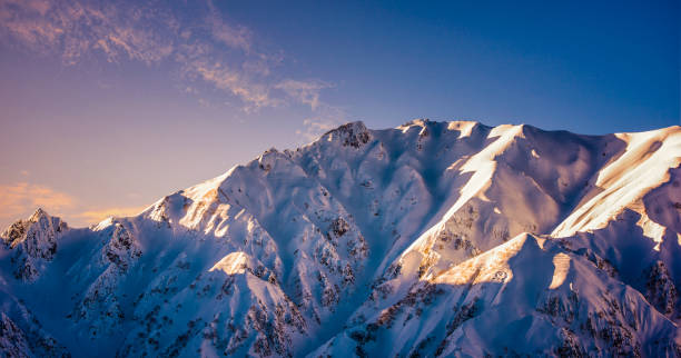 Hakuba mountains at sunset, Japan