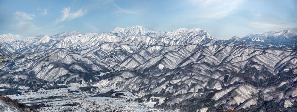 istock Hakuba Valley, Nagano, Japan, Panorama 641075596