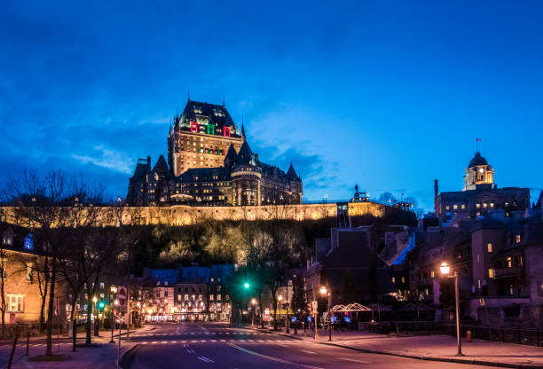 istock Lower Old Town and Frontenac Castle - Quebec City, Canada 641075836