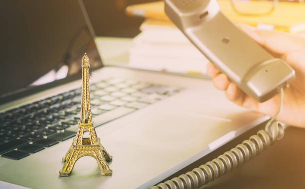 istock Paris Business man making a business phone call 641076808