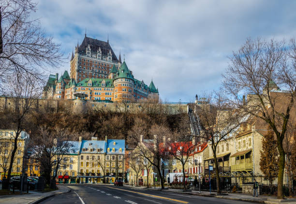 istock Lower Old Town and Frontenac Castle - Quebec City, Canada 641077052