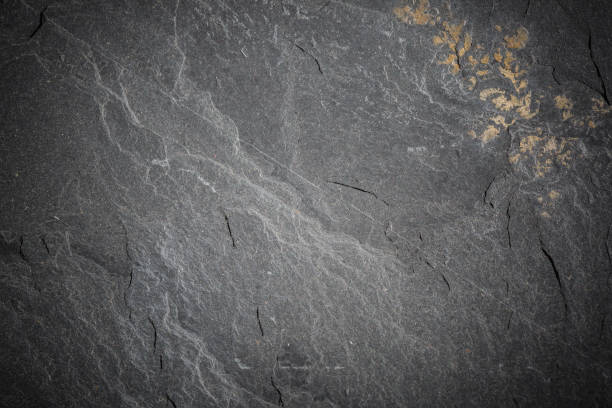 istock Dark grey and black slate background or texture 641080988