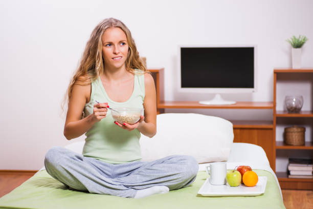 istock Woman in bed 641087044