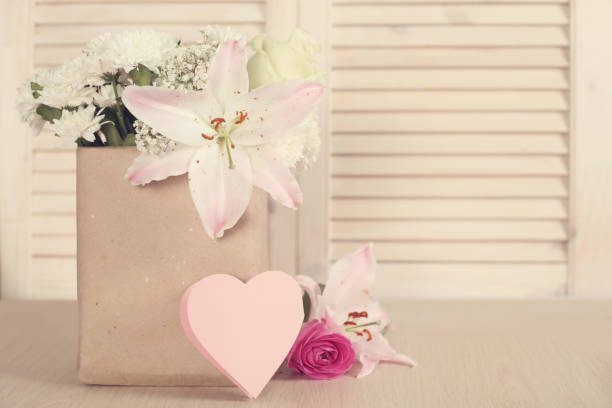 istock Flowers in paper bag 641091302