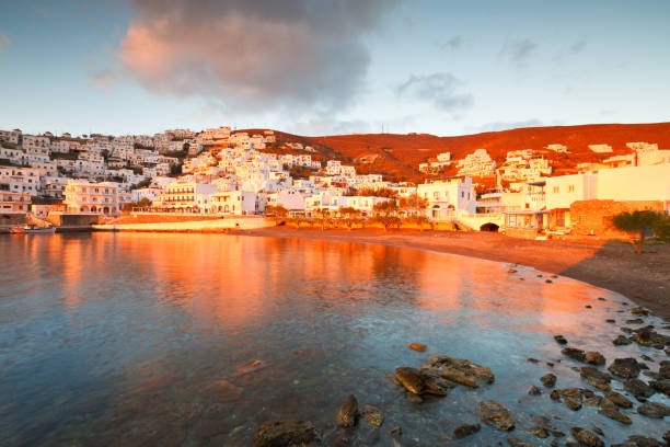 istock Old harbour in Chora of Astypalea island. 641092304