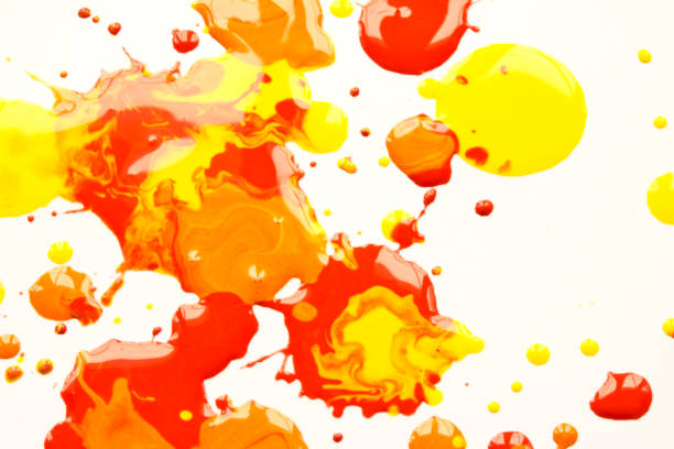 istock Acrylic Paint Splatters and spots for Background 641108848