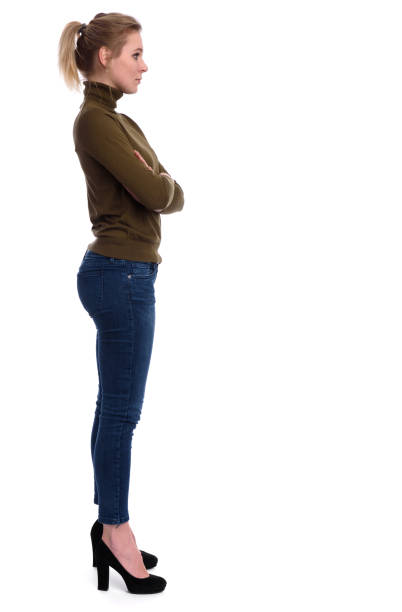 istock Casual young woman standing 641111048