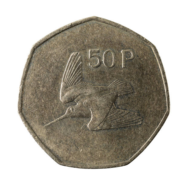 istock 50 irish pence coin (1997) obverse isolated on white background 641111556