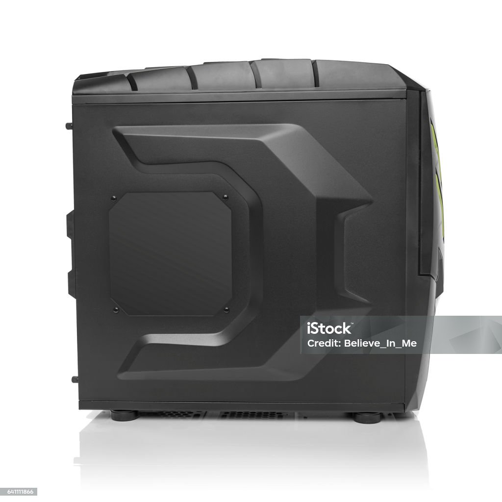 Black Computer System Technology Black Computer System Unit Stock Photo - Download Image Now - Black ...