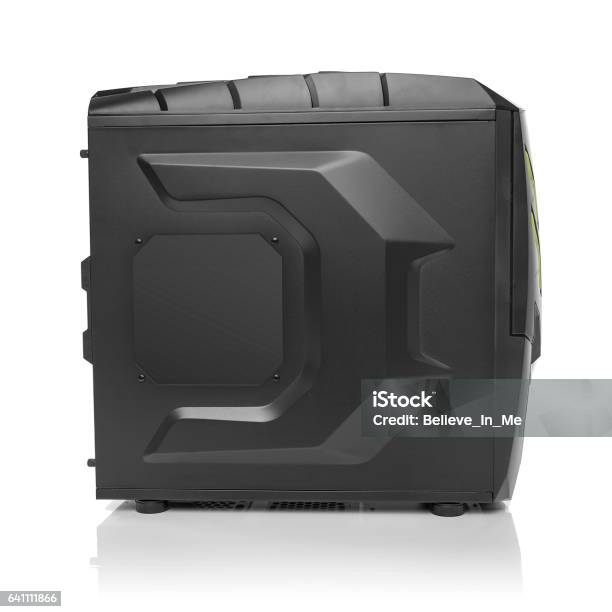 Computer System Image Black Black Computer System Unit Stock Photo - Download Image Now - Black ...