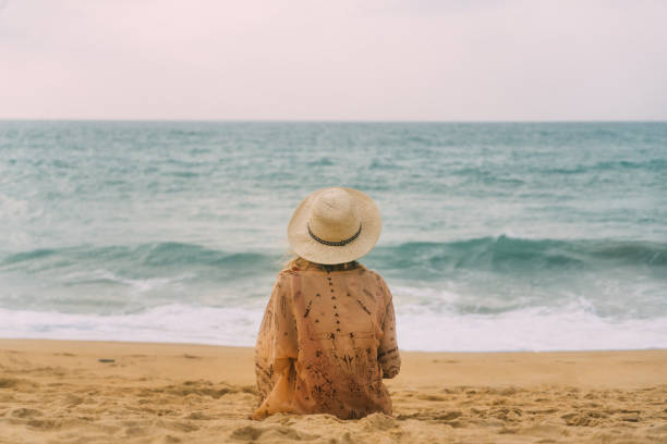 istock Woman on the beach in Thailand 641112524