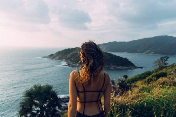 istock Woman standing on the cape in Thailand 641112544