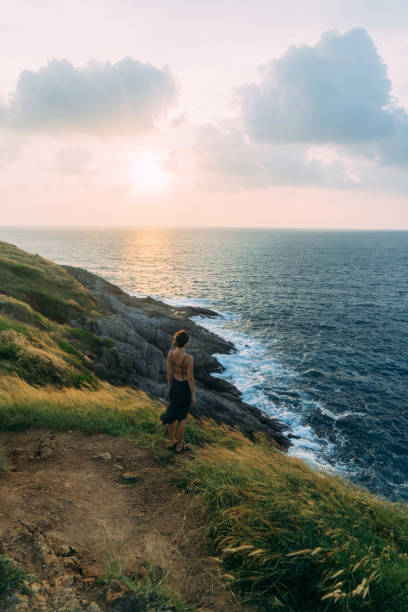 istock Woman standing on the cape in Thailand 641112558