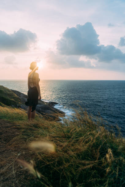 istock Woman standing on the cape in Thailand 641112572