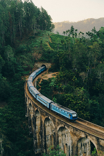 Scenic view of​ Nine Arch Bridge in Sri Lanka