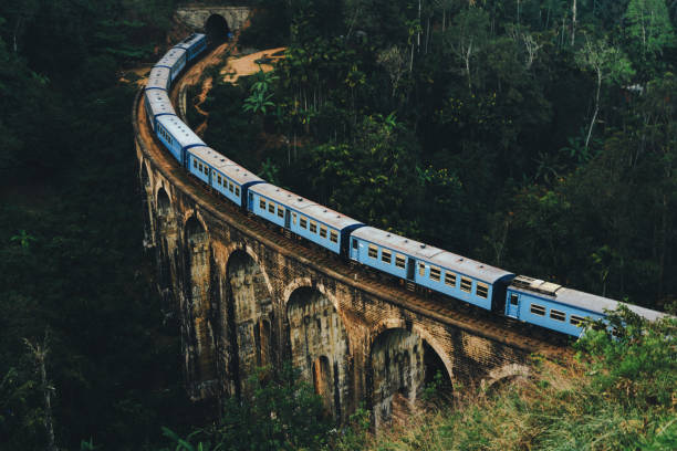 Nine Arch Bridge in Sri Lanka Scenic view of​ Nine Arch Bridge in Sri Lanka railway bridge photos stock pictures, royalty-free photos & images