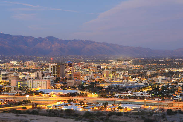 istock The Tucson city center at dusk 641114630