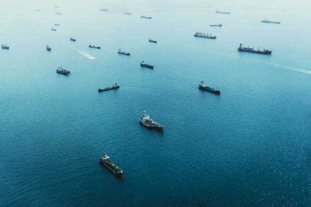 istock Ships in the sea 641116528