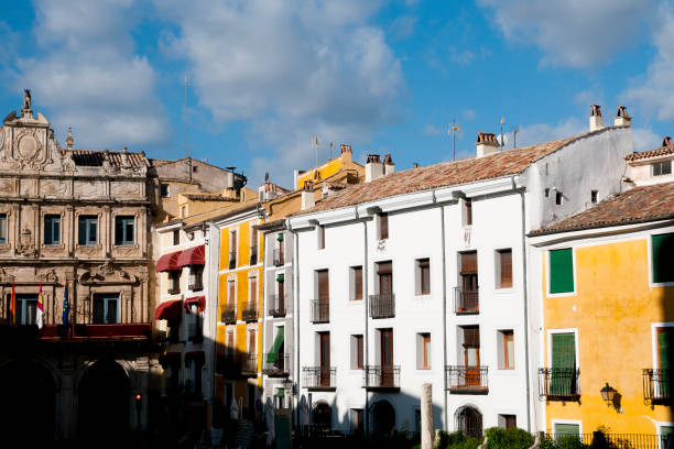 Colorful Buildings in Main Square - Cuenca - Spain