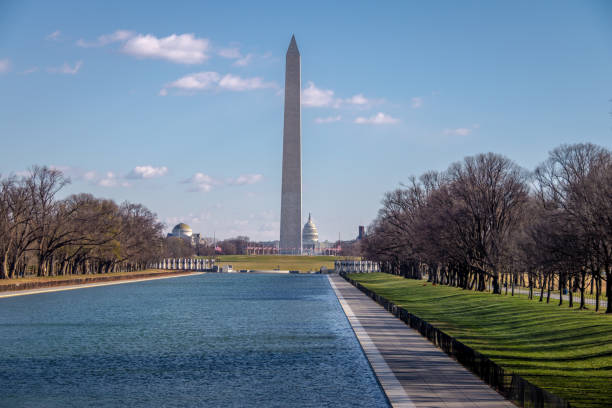 istock Washington Monument and reflection pool - Washington, D.C., USA 641122266