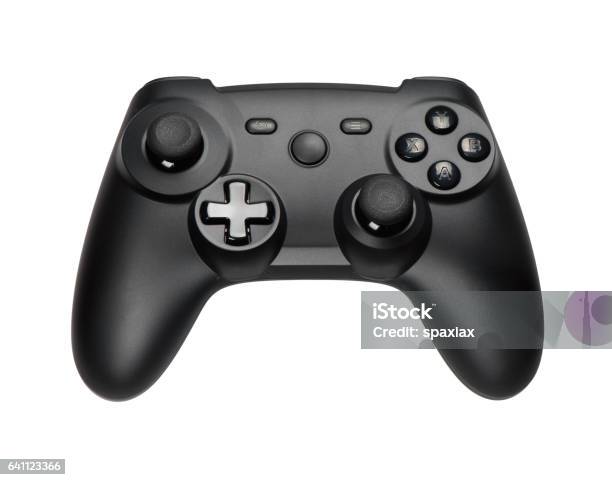 Joystick On White Background Stock Photo - Download Image Now - Game Controller, Cut Out, Video Game