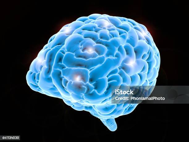 Brain Power Concept Stock Photo - Download Image Now - Brain Damage, Headache, Anatomy