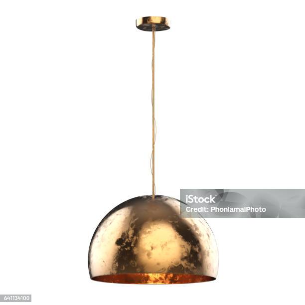 Hanging Pendant Lamp Stock Photo - Download Image Now - Pendant Light, Cut Out, Electric Lamp