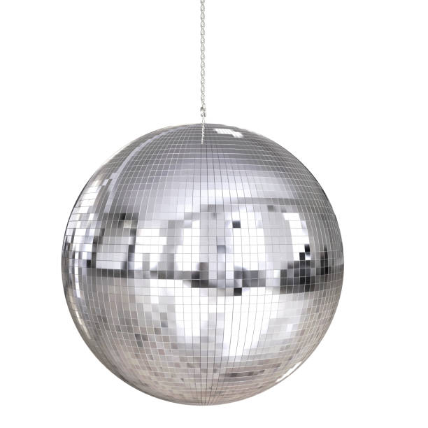 shiny disco ball stock photo