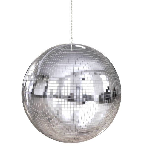 błyszcząca kula dyskotekowa - disco ball mirror shiny lighting equipment zdjęcia i obrazy z banku zdjęć