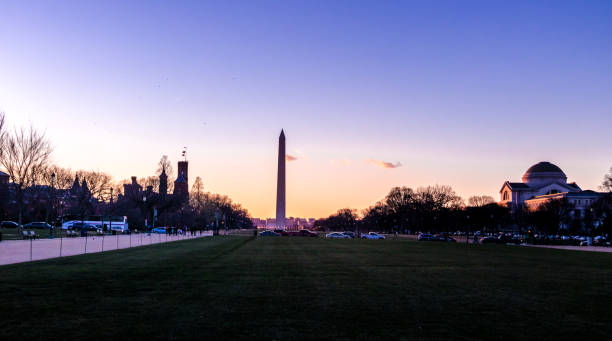 istock Washington Monument  at sunset - Washington, D.C., USA 641134268