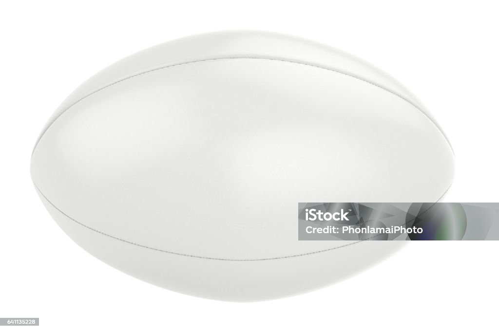 pelota de rugby blanco - Foto de stock de Pelota de rugby libre de derechos