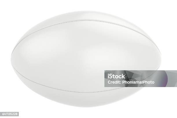 Foto de Bola De Rugby Branco e mais fotos de stock de Bola de Rúgbi - Bola de Rúgbi, Branco, Rugby - Esporte