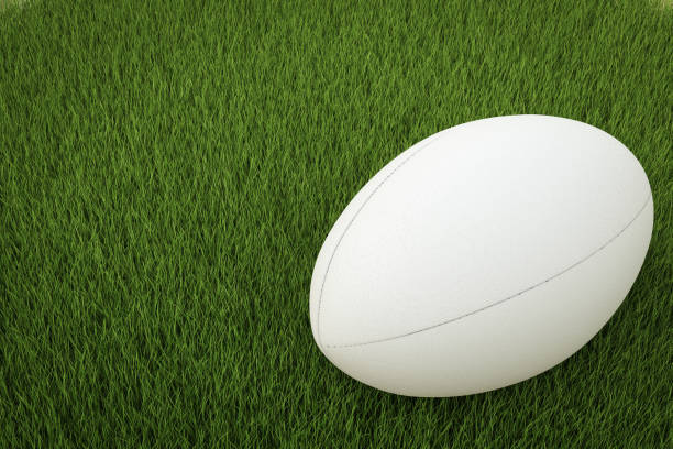 istock rugby ball on green field 641135248