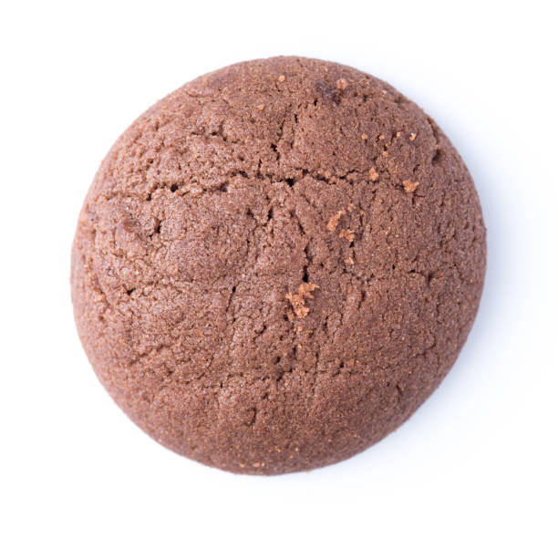 istock Broken Chocolate cookies on the white background 641135658