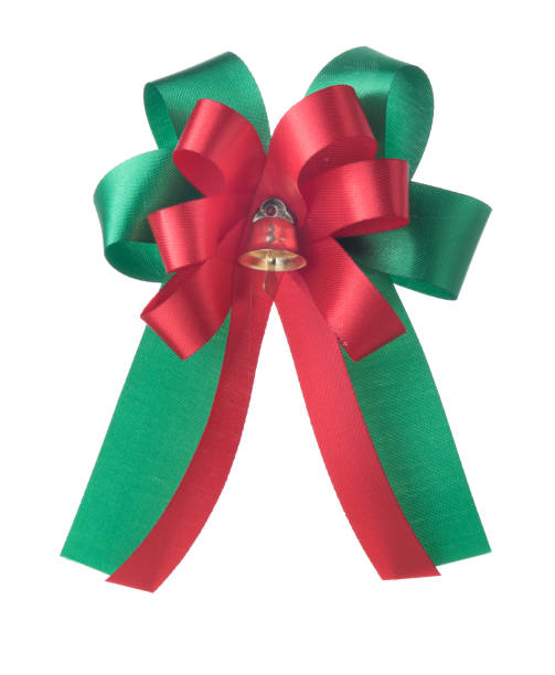 istock Christmas bow isolated on white background 641135866