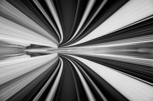 istock Speed motion in urban highway road tunnel 641136152
