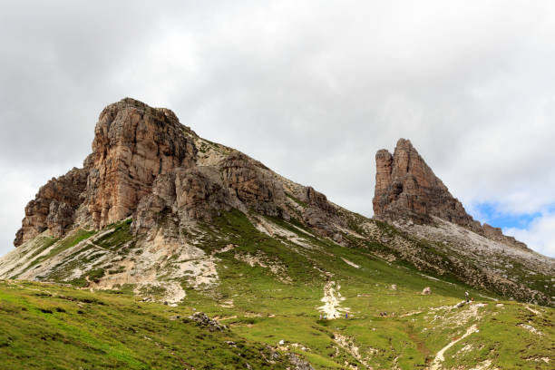 istock Mountain Sextner Stein and Toblinger Knoten in Sexten Dolomites 641137472