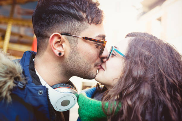 Retro wartime couple going in for a kiss. Thank you Stephen & Stacey.