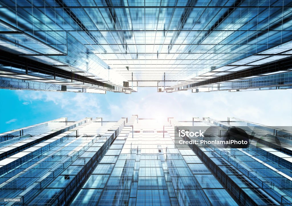 Highrise Office Building Abstract Background Stock Photo - Download ...
