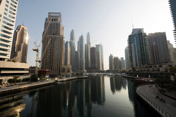 istock Dubai marina sunrise 641145336