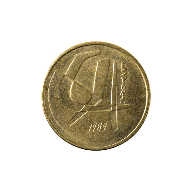 istock five spanish peseta coin (1984) obverse isolated on white background 641146842