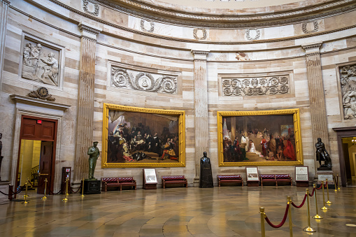 Interior hall of Capitol Building Washington DC