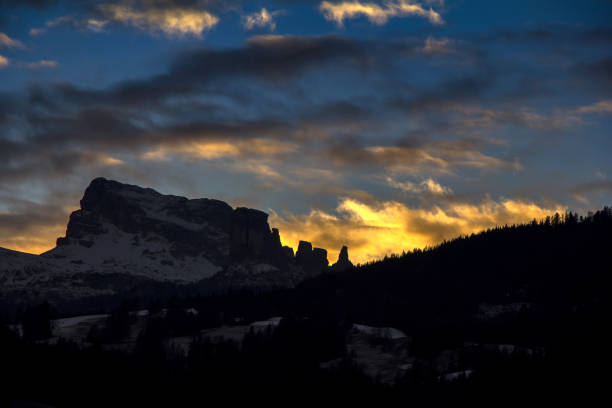istock Sunset in Dolomites mountains around Cortina D Ampezzo 641149862