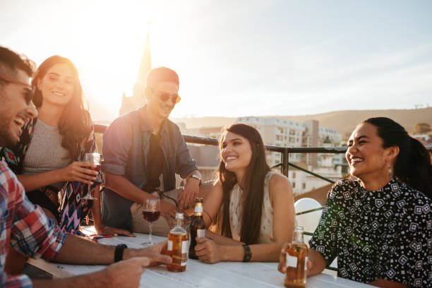 istock Happy young people having a party 641150264